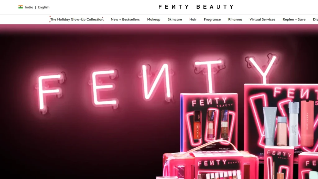 Homepage of Fenty Beauty, the beauty store on Shopify Homepage of Fenty Beauty, the beauty store on Shopify