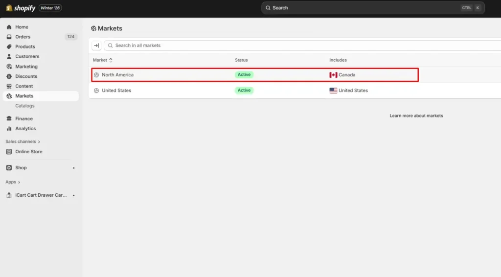 Your market is active Your market is active