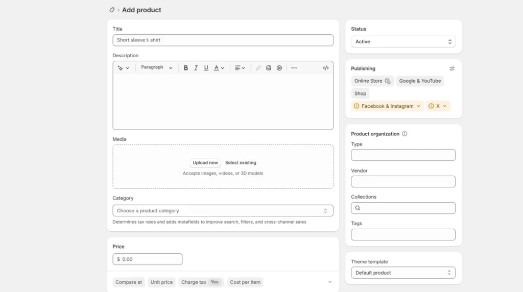 Enter product details Enter product details