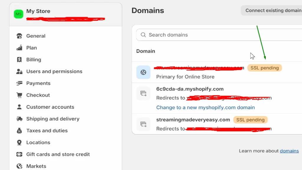 SSL Pending error in Shopify SSL Pending error in Shopify