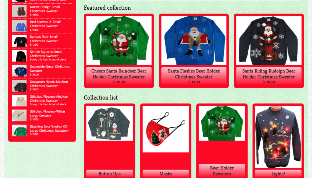 Homepage of the Ugly Sweater Homepage of the Ugly Sweater