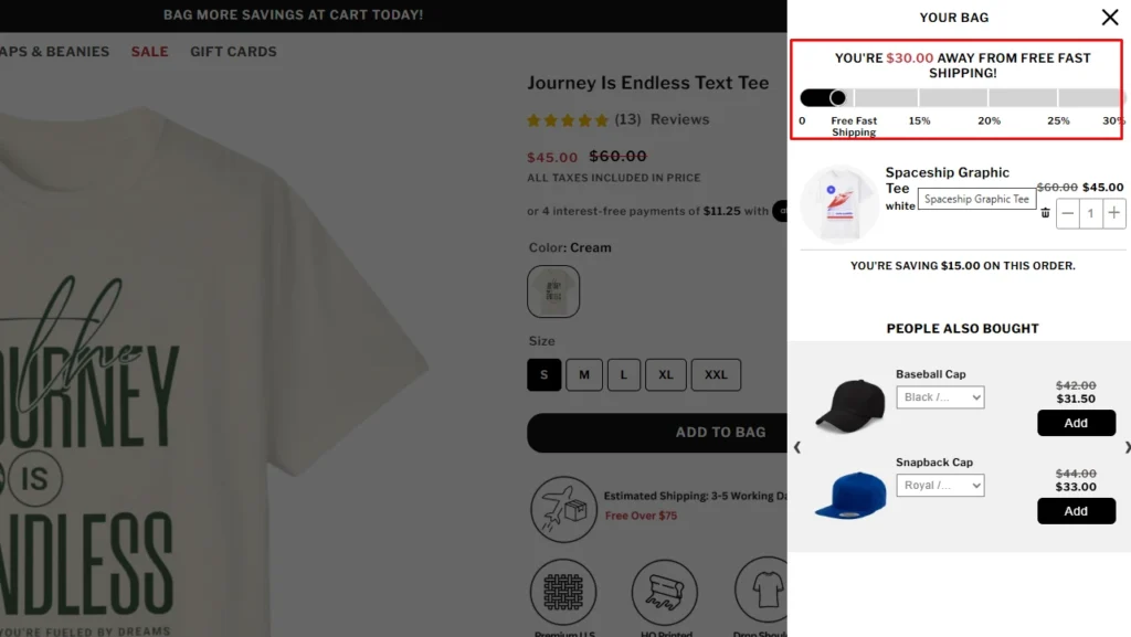 Garb Classics using the iCart Garb Classics using the iCart