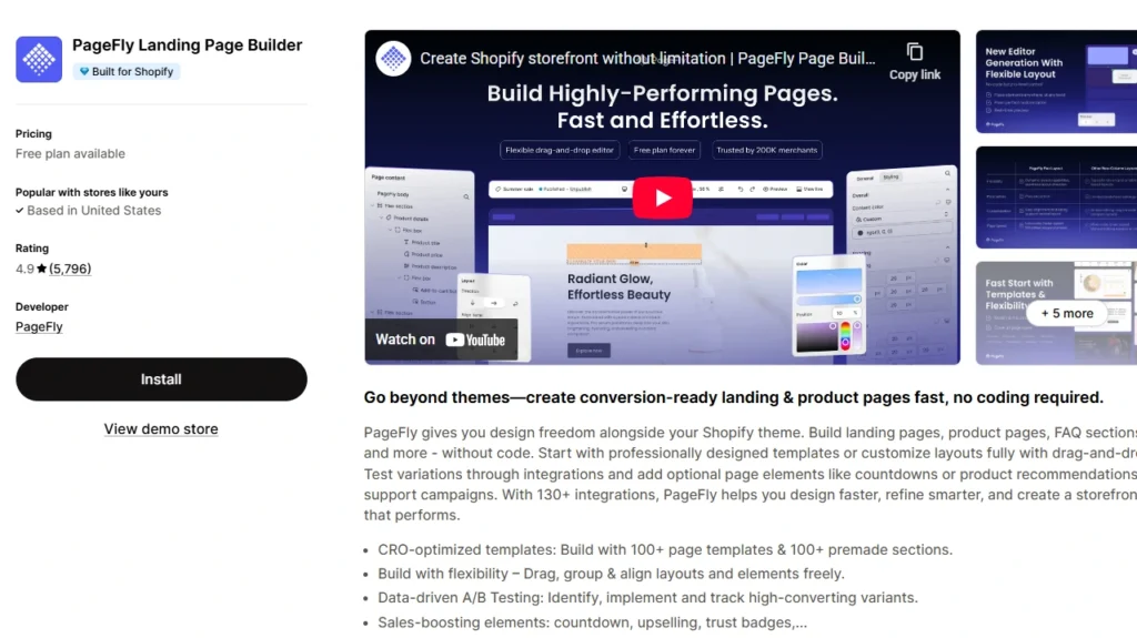 PageFly, one of the best Shopify apps for beginners PageFly, one of the best Shopify apps for beginners