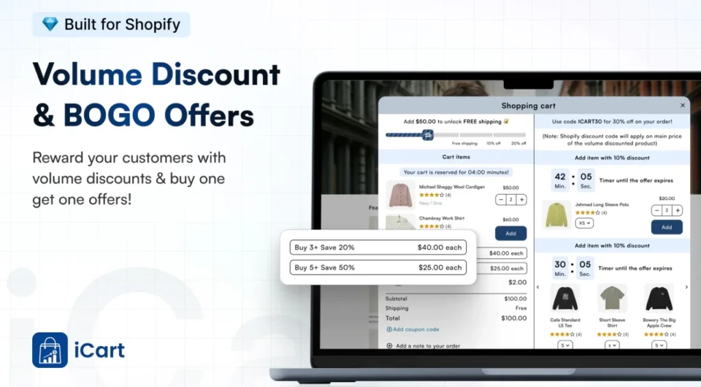 iCart provides BOGO offers iCart provides BOGO offers