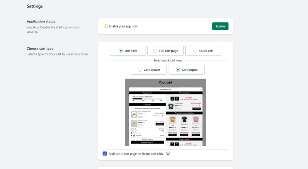 Multi-cart options in iCart Multi-cart options in iCart