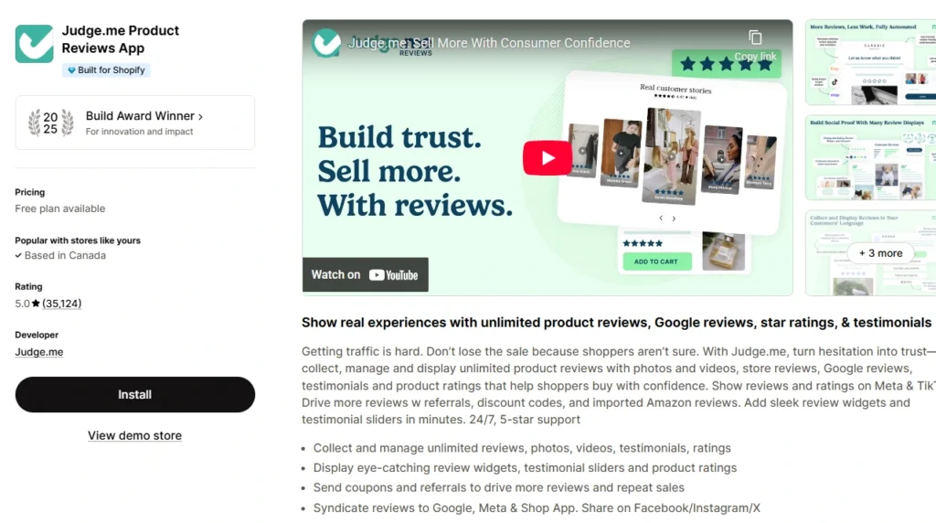 JudgeMe, products review Shopify app JudgeMe, products review Shopify app