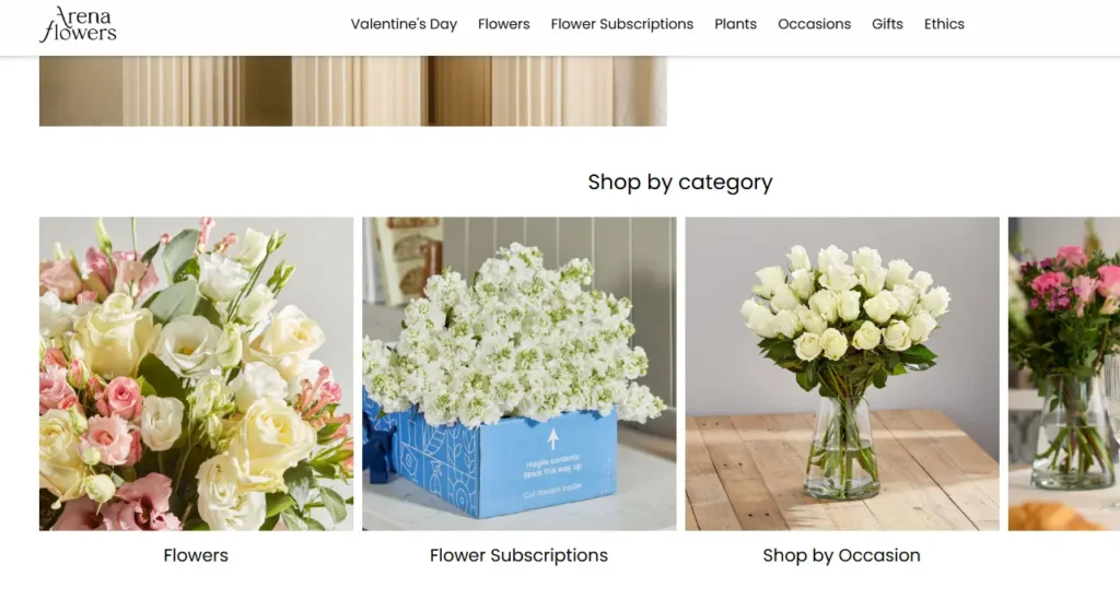 Arena Flowers, an example of Shopify florist store. Arena Flowers, an example of Shopify florist store.