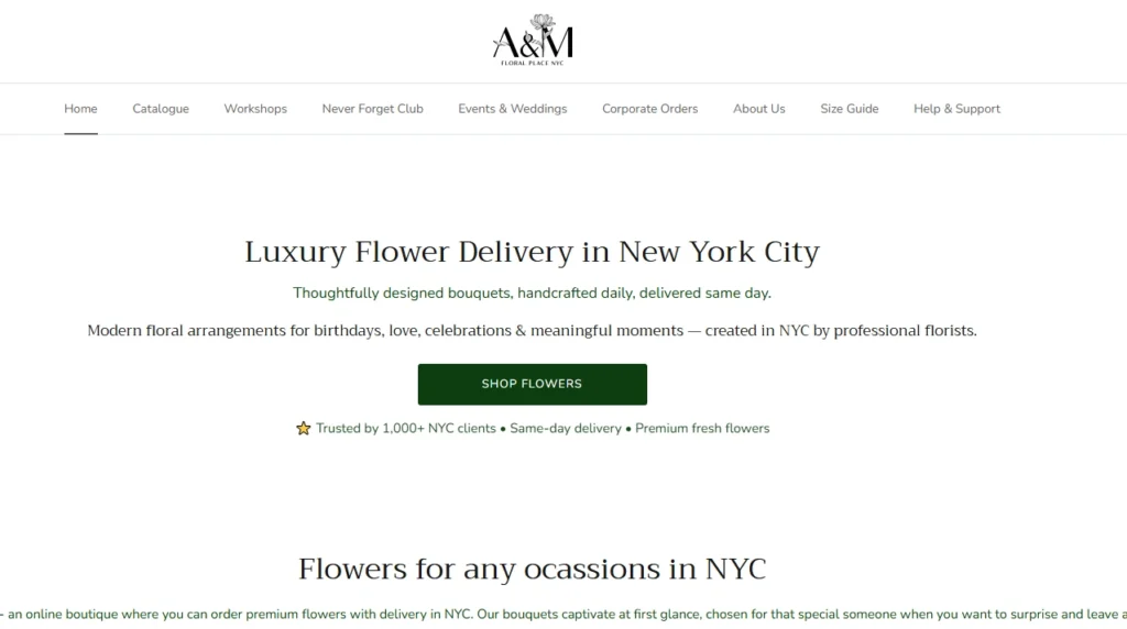 A&M Floral Place NYC, a Shopify florist store A&M Floral Place NYC, a Shopify florist store