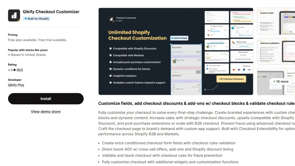 Qikify Checkout Customizer, a single click checkout plugin. Qikify Checkout Customizer, a single click checkout plugin.