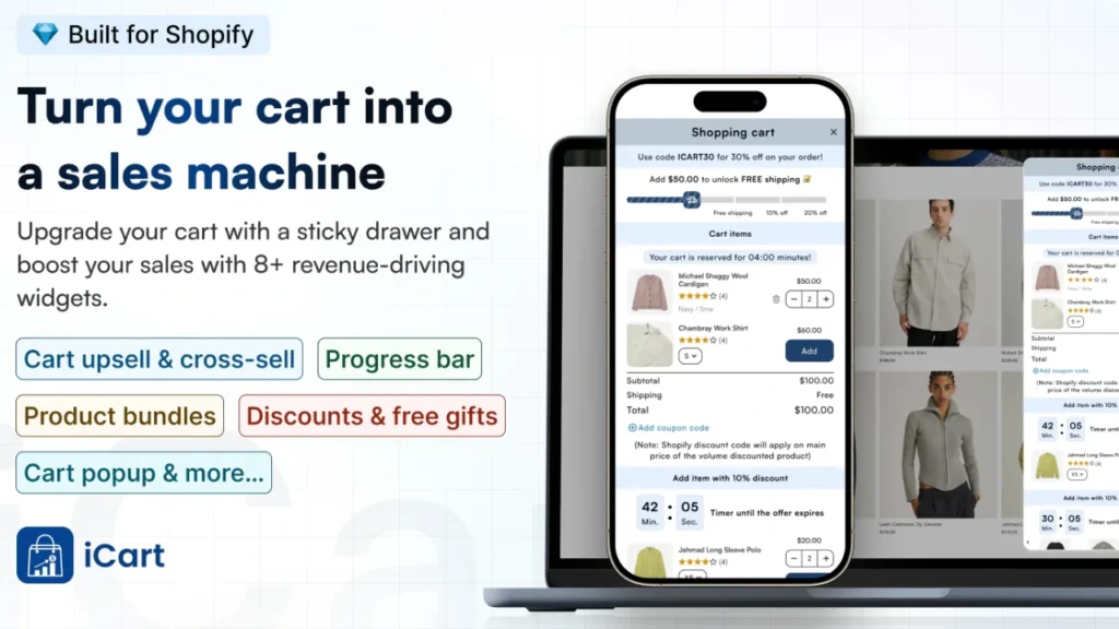 Icart, the best Shopify cart customization app Icart, the best Shopify cart customization app