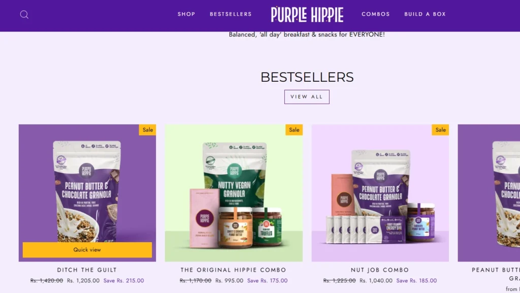 Bestsellers section in Purple Hippie Bestsellers section in Purple Hippie