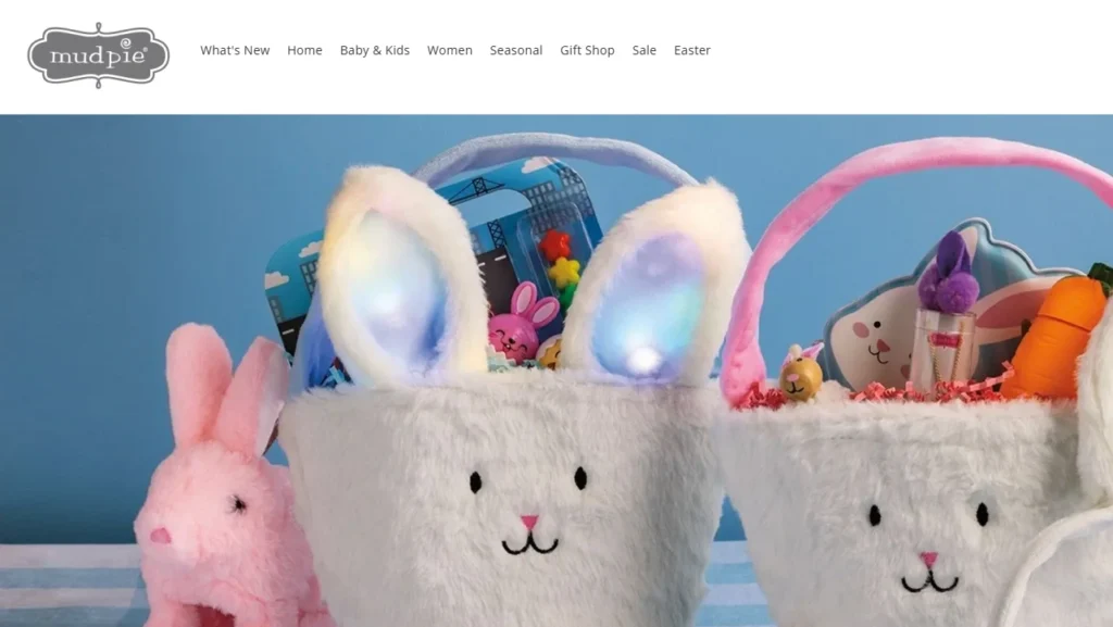 Mud Pie's homepage for Easter Mud Pie's homepage for Easter