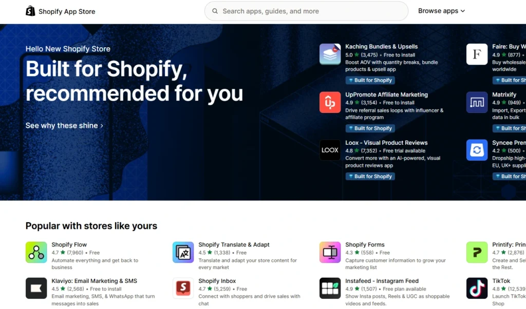 The Shopify app store The Shopify app store