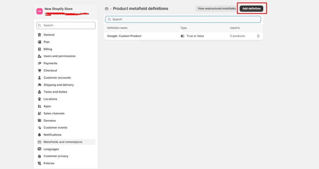 Create a product metafield to link the upsell product