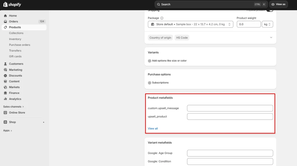 Assign the upsell to the product Assign the upsell to the product