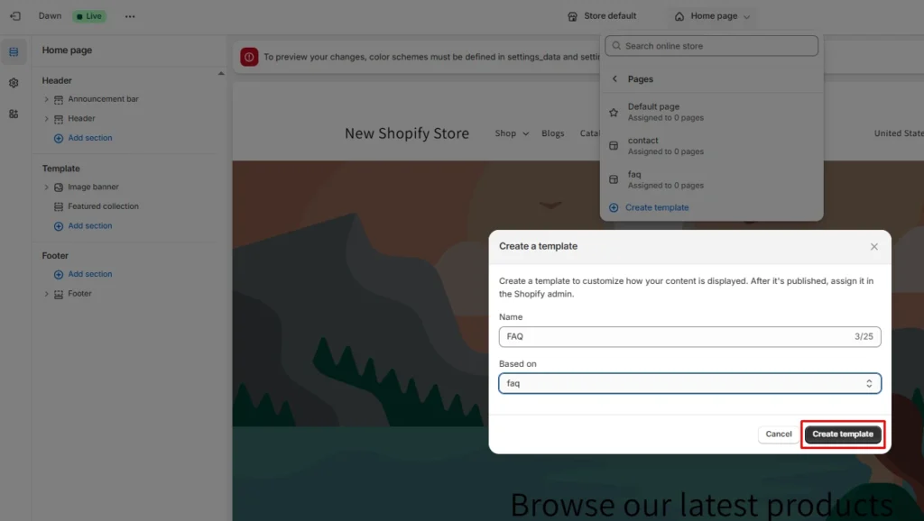 Create a template for FAQ Create a template for FAQ