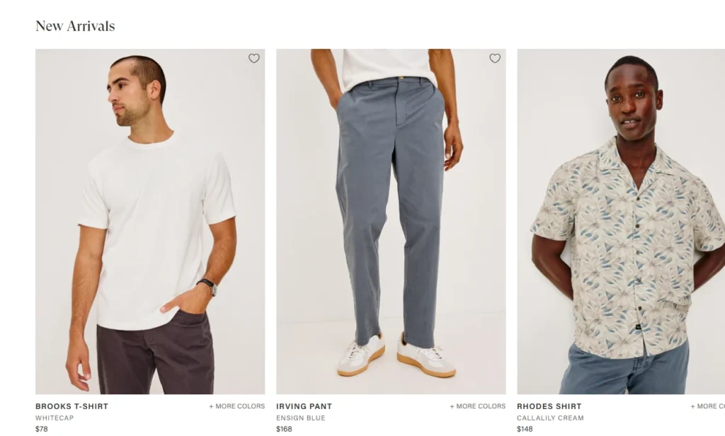 New Arrivals section in Rails store New Arrivals section in Rails store