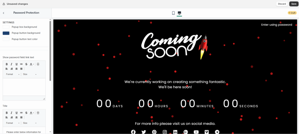 add password protection