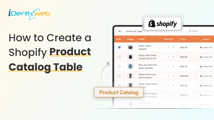 How to Create a Dynamic Shopify Product Catalog Table (Step-by-Step Guide)