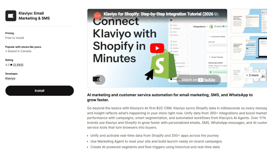 Klaviyo, an email marketing app for Shopify Plus stores Klaviyo, an email marketing app for Shopify Plus stores