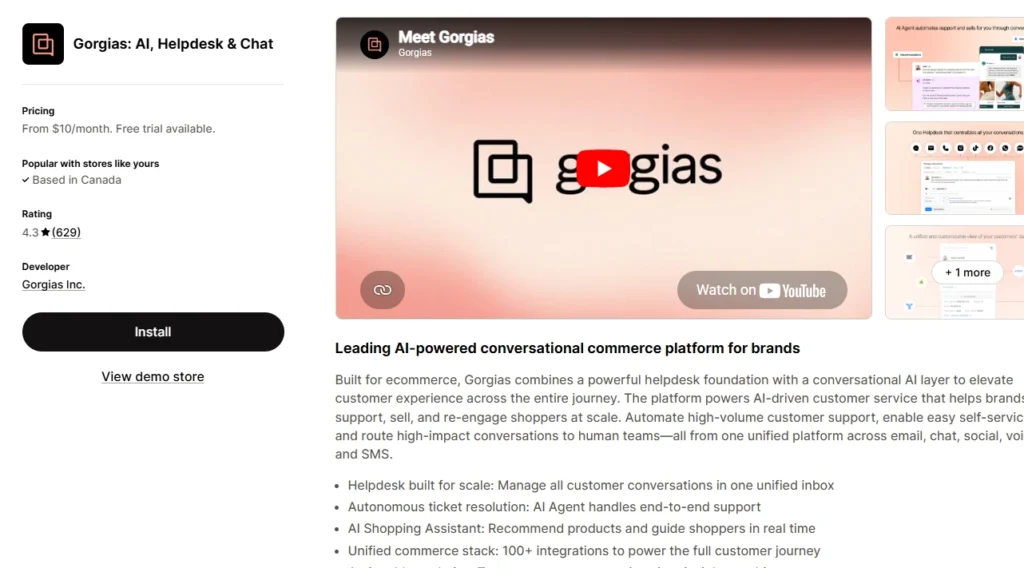 Gorgias, a Shopify Plus app for big stores Gorgias, a Shopify Plus app for big stores