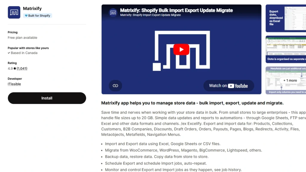 Matrixify, a Shopify Plus app for enterprise Matrixify, a Shopify Plus app for enterprise