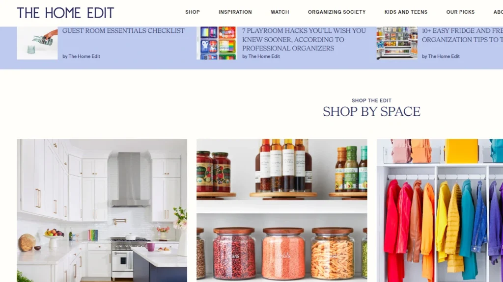 The storefront of The Home Edit The storefront of The Home Edit