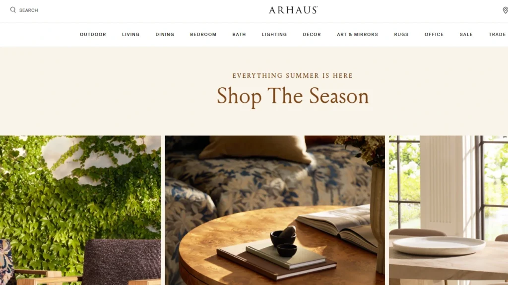 Arhaus, a Shopify furniture store Arhaus, a Shopify furniture store