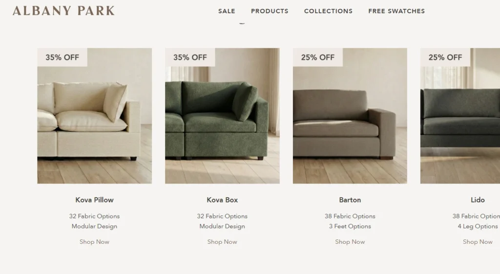 Albany Park, a Shopify furniture store Albany Park, a Shopify furniture store