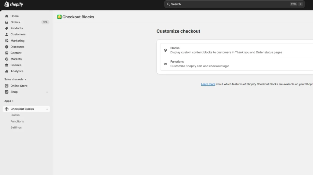 Blocks and functions feature in Checkout Blocks app Blocks and functions feature in Checkout Blocks app
