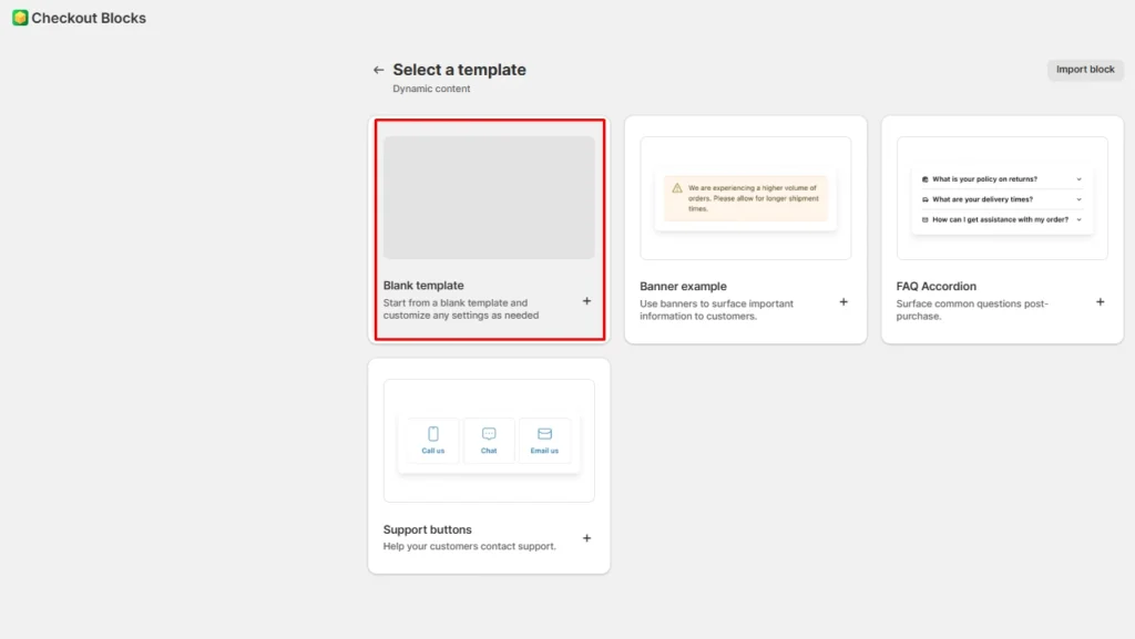 Create custom field with Blank template Create custom field with Blank template