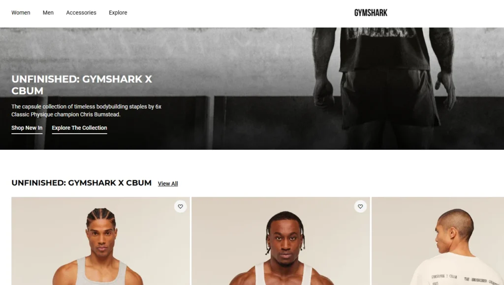 Shopify font pairing for Gymshark Shopify font pairing for Gymshark