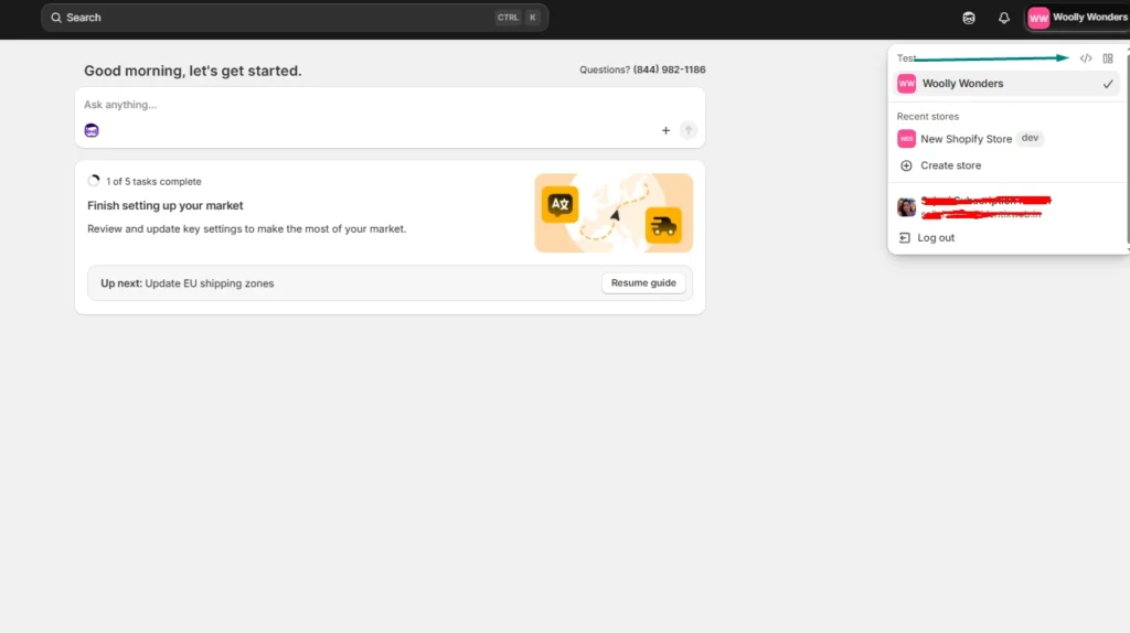 Open Your Shopify Dev Dashboard Open Your Shopify Dev Dashboard