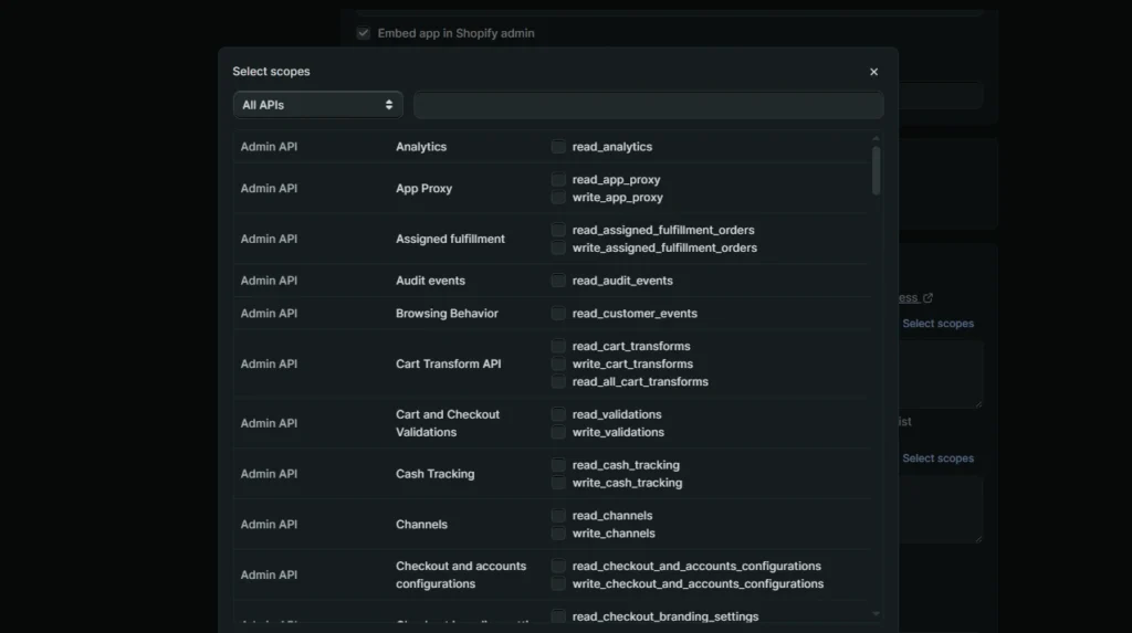 Set Your API Scopes Set Your API Scopes