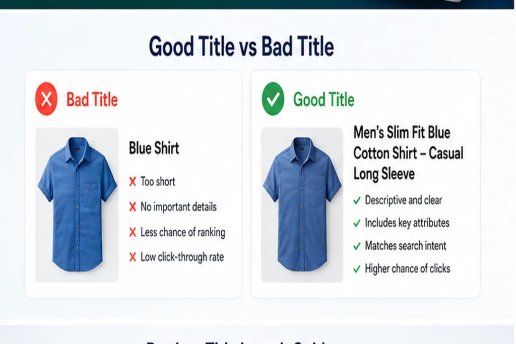good product title vs bad title