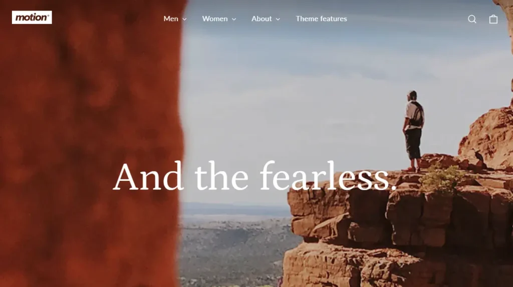The Shopify theme Motion for art stores The Shopify theme Motion for art stores