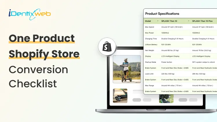 One Product Shopify Store Conversion Checklist for Better Sales