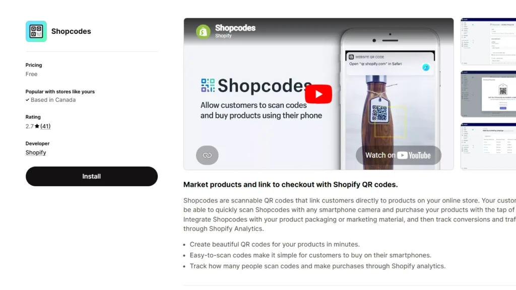 Shopcodes Shopify app Shopcodes Shopify app