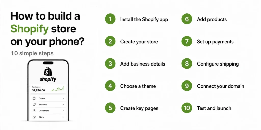 How to build a Shopify store on your phone? How to build a Shopify store on your phone?