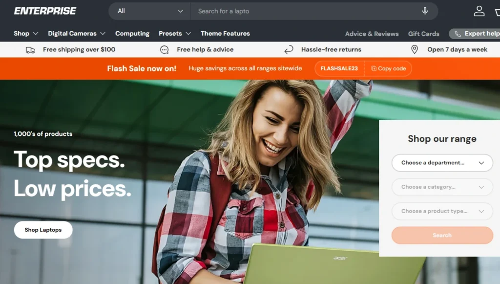 Enterprise, a Shopify wholesale theme Enterprise, a Shopify wholesale theme