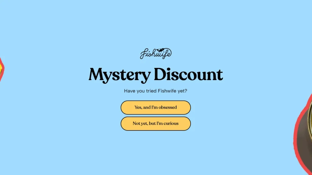Fishwife's mystery discount pop-up Fishwife's mystery discount pop-up