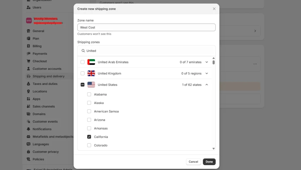Create-shipping-zone Create-shipping-zone