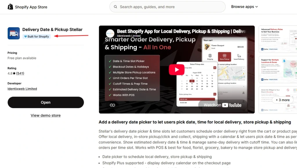 Stellar Shopify app with a Built for Shopify badge Stellar Shopify app with a Built for Shopify badge