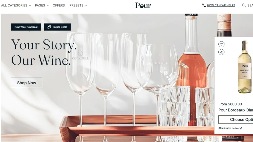 Pour Shopify theme for winery Pour Shopify theme for winery